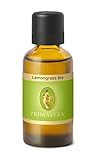 PRIMAVERA Ätherisches Öl Lemongrass bio 50 ml - Aromaöl, Duftöl, Aromatherapie - beruhigend, geistig anregend - vegan