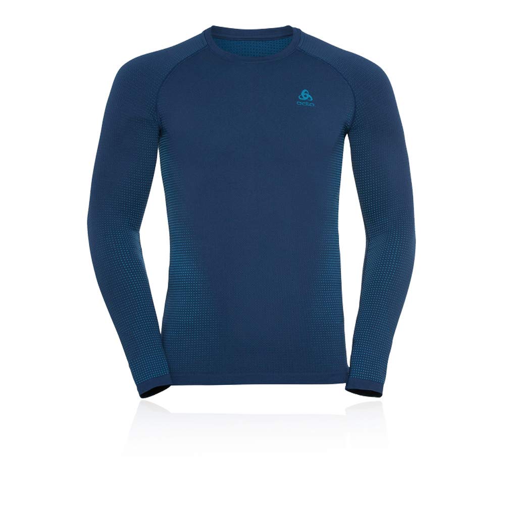 Odlo Performance Warm Eco Sweatshirt Estate Blue - Atomic Blue XXL
