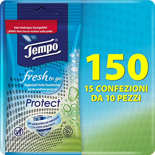 Tempo fresh to go Protect, Riesenpackung, 15 Stück
