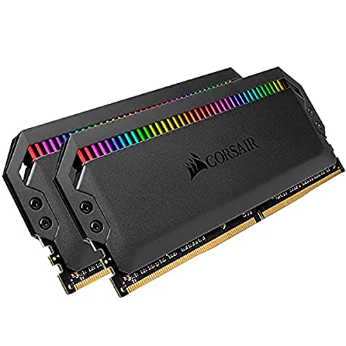 CORSAIR Dominator Platin, RGB 32 GB (2 x 16 GB) DDR4 3200 (PC4-28800) C16 1,35 V AMD Optimized Memory, Schwarz