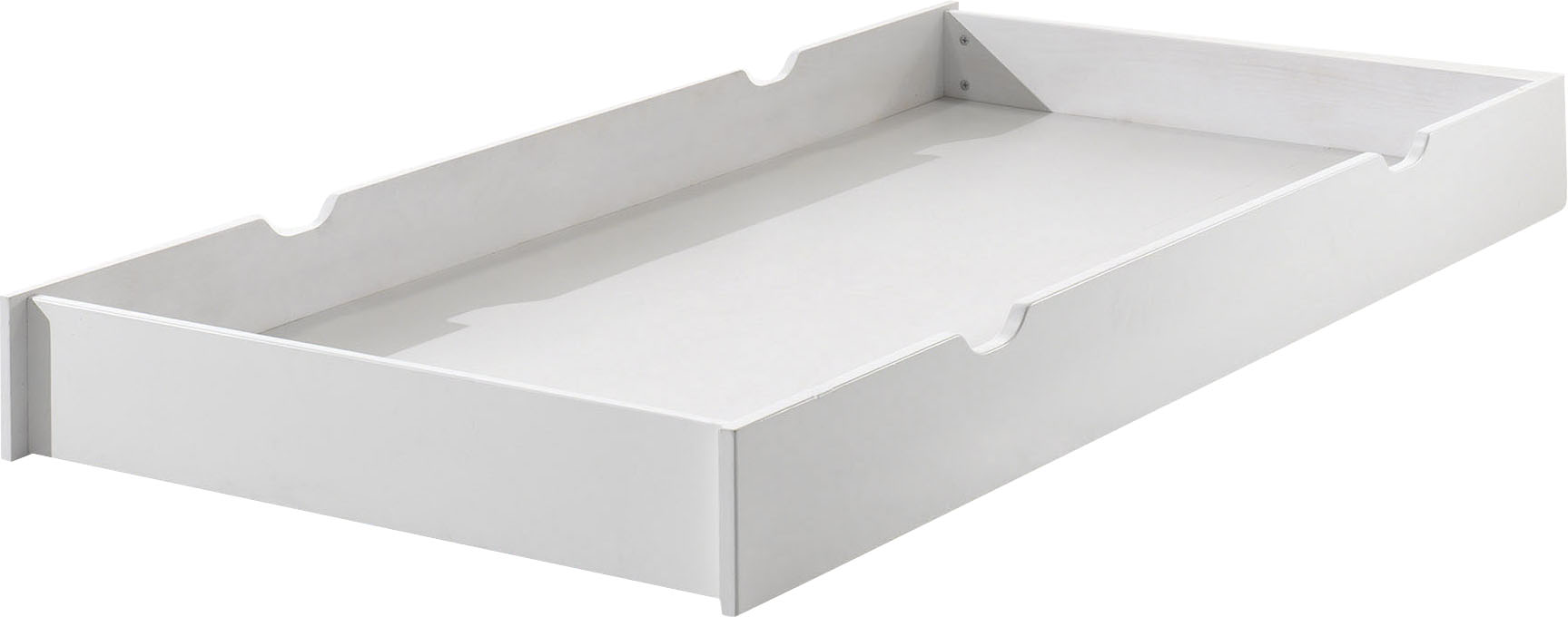 Vipack Bettschubkasten "ERIK", mit Griffmulden, lackierte Oberfläche, leicht zu bedienen durch Rollen