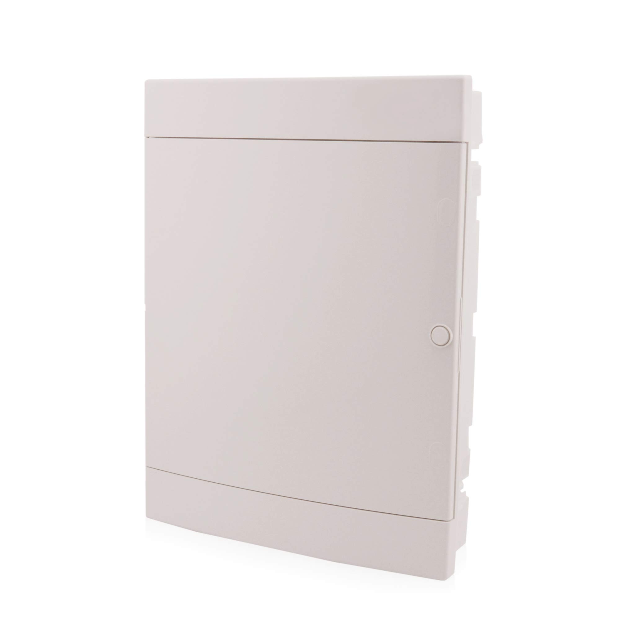 UP-Sicherungskasten 3-reihig für 54 Module Unterputz mit DIN Schiene weiße Tür IP40 für die Trockenraum Installation im Eigenheim