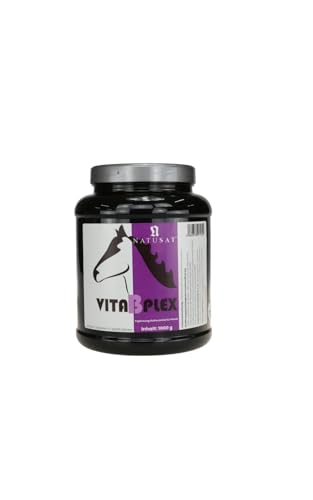 Natusat Vita B Plex Pulver 1000 g - Vitamin B - Ergänzungsfutter für Pferde