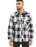 Brandit Check Shirt Herren Baumwoll Hemd 7XL Weiss-schwarz