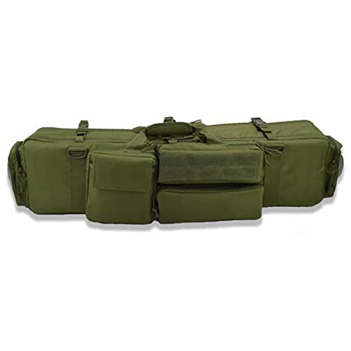 SJASD Gewehrtasche,Tactical M249 Waffentasche,Umhängetasche mit Soft Gun Box Jagd Soft Bomb,waffentasche für langwaffen abschließbar,Tragetasche Angeltasche - 100cm/39,Army Green