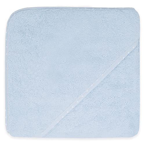 Duffi Baby - Handtuch für Neugeborene. Badetuch aus 100% Baumwolle zum Sticken. Badetuch mit Kapuze für Kinder, 80 x 80 cm, super weich, saugfähig, leicht, Jungen und Mädchen, Farbe: Blau. 1197-12