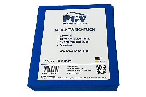 PGV Feuchtwischtücher - antibakteriell Mengen (BLAU, 40 Stück)