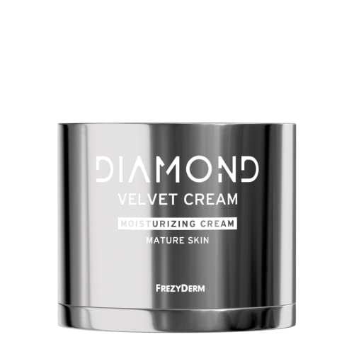 FREZYDERM Diamond Velvet Feuchtigkeitscreme – 50 ml Gesichts-Feuchtigkeitscreme mit Kollagen aus dem Meer, Hyaluronsäure – Gesichtscreme für Frauen, ideal für reife, faltige Haut und Festigkeit