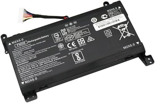 7xinbox 16 Kabel FM08 Laptop Akku Ersatz für HP Omen 17-AN013TX 17-AN014TX 17-AN014NG TPN-Q195 922753-421 922977-855 HSTNN-LB8B [86 Wh 5973 mAh 14,4 V]