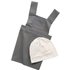 Sebra Kinderschürze und Kochmütze in elephant grey/classic white one size ab 1 Jahr 100% Baumwolle