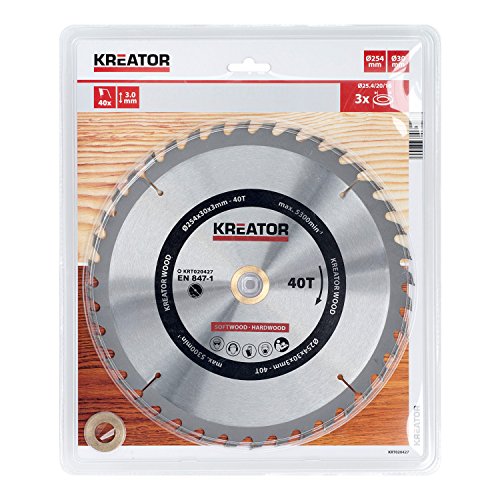 KREATOR Holzsägeblatt 254mm40d KRT020427