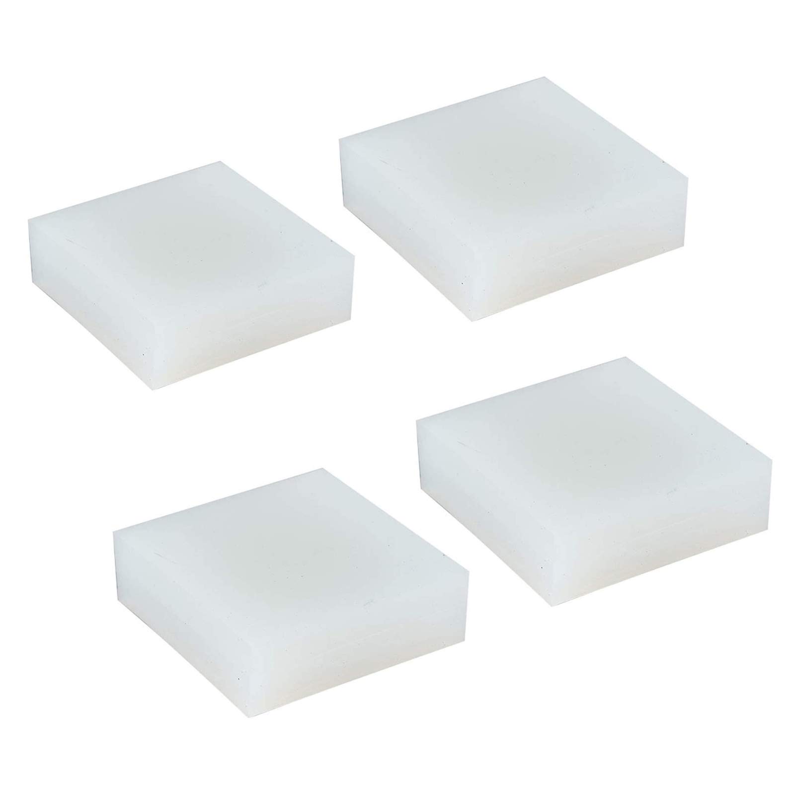 SHOUCAN 4 Stück Silikongummiblock, Dämpfende Gummiauflage Geeignet Für Maschinen Und Industrie, 50 × 50 × 30 mm-50 × 50 × 50 mm,50×50×30mm