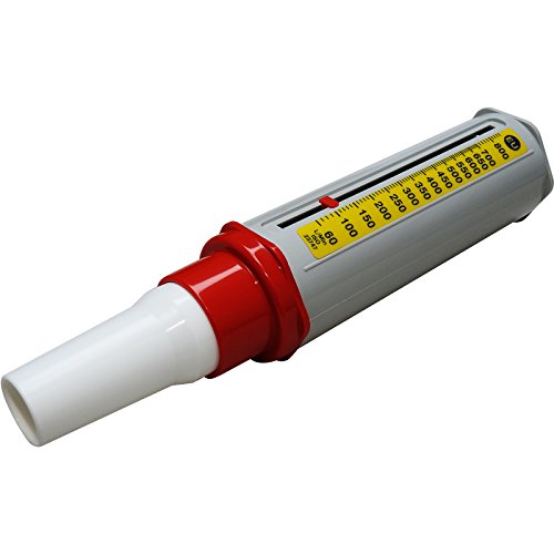 Mini Wright Peak Flow Meter Asthma Monitor Atemtester + Mundstücke
