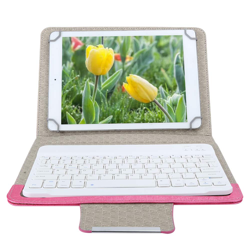 10-Zoll-Tablet-Tastatur, PU-Ledertasche Bluetooth 3.0 Tablet, für Android, für IOS, für Windows(10in)