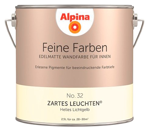 Alpina Wand- und Deckenfarbe "Feine Farben No. 32 Zartes Leuchten"