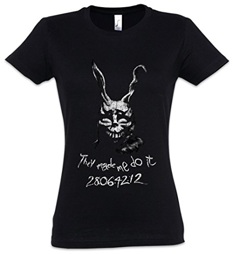 Urban Backwoods Frank The Rabbit Damen T-Shirt Schwarz Größe 2XL