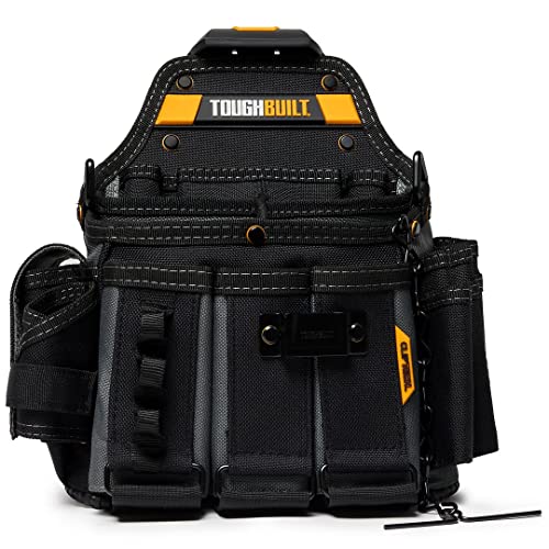 ToughBuilt – Tasche für Elektromeister mit Schultergurt – 25 Fächer und Schlaufen, ClipTech-kompatibel, strapazierfähige Ausführung – (TB-CT-104-DE)