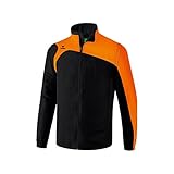 erima Herren Jacke Mit Abnehmbaren Ärmeln Club 1900 2.0 Jacke mit abnehmbaren Ärmeln, schwarz/orange, XXL, 1060709