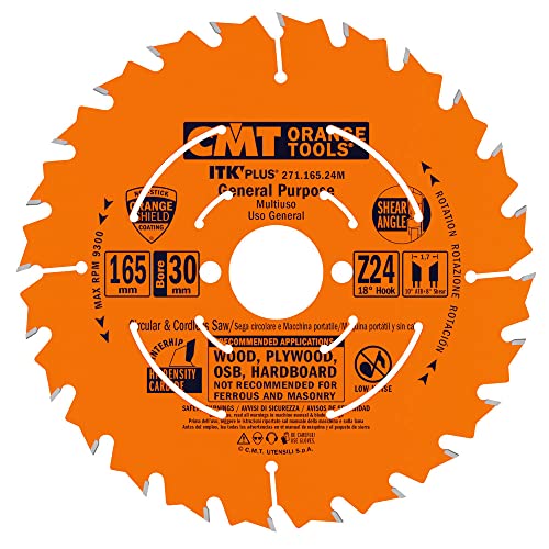 CMT Orange Tools 271.165.24 M Handkreissäge (Ultra ITK) 165 x 1.5 x 30 Z 24