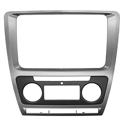 2 Din Car Refitting DVD-Blende Rahmen passend für Skoda Octavia Armaturenbrett-Verkleidungssatz Rahmen Audio-Blende Stereo-Radio DVD-CD-Panel-Auto_AC