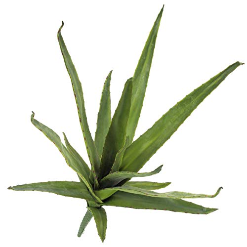 artplants.de Künstliche Aloe mit Steckstab, grün, 50cm - Outdoor - Künstliche Sukkulente - Kunstkaktus